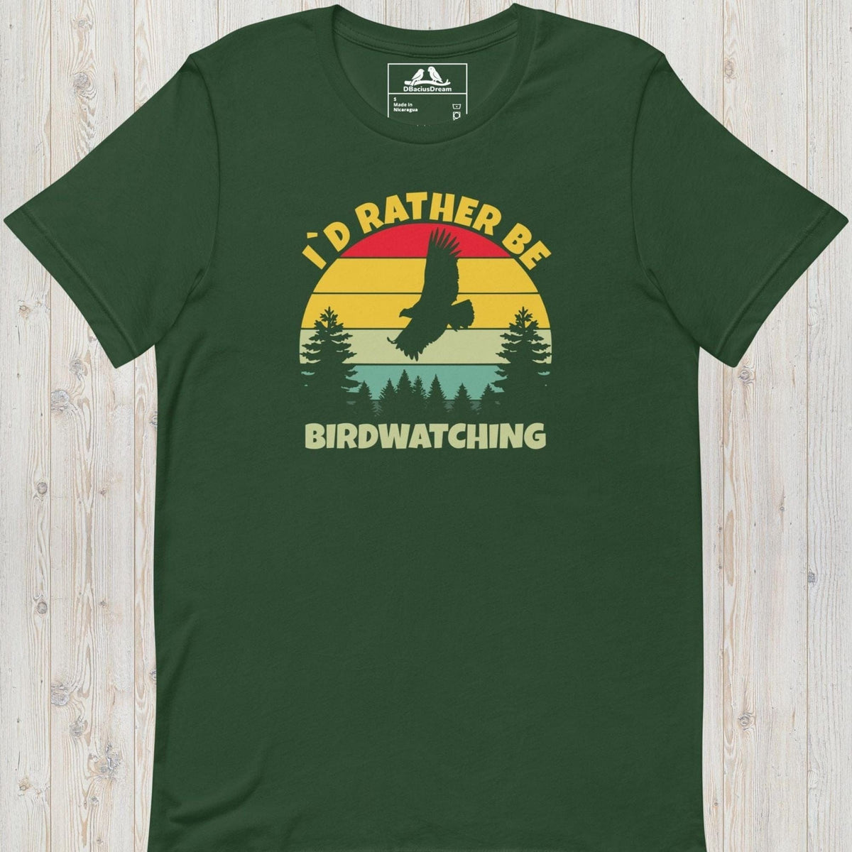 I´d Rather Be Birdwatching Unisex t-shirt