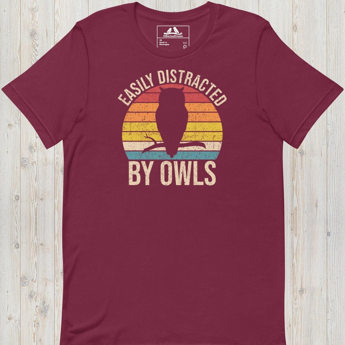 Easily Distracted By Owls Unisex t-shirt