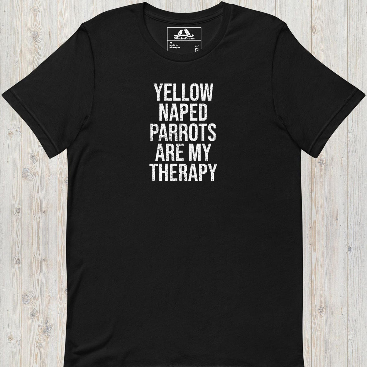 Yellow Naped Parrots Are My Therapy Unisex t-shirt