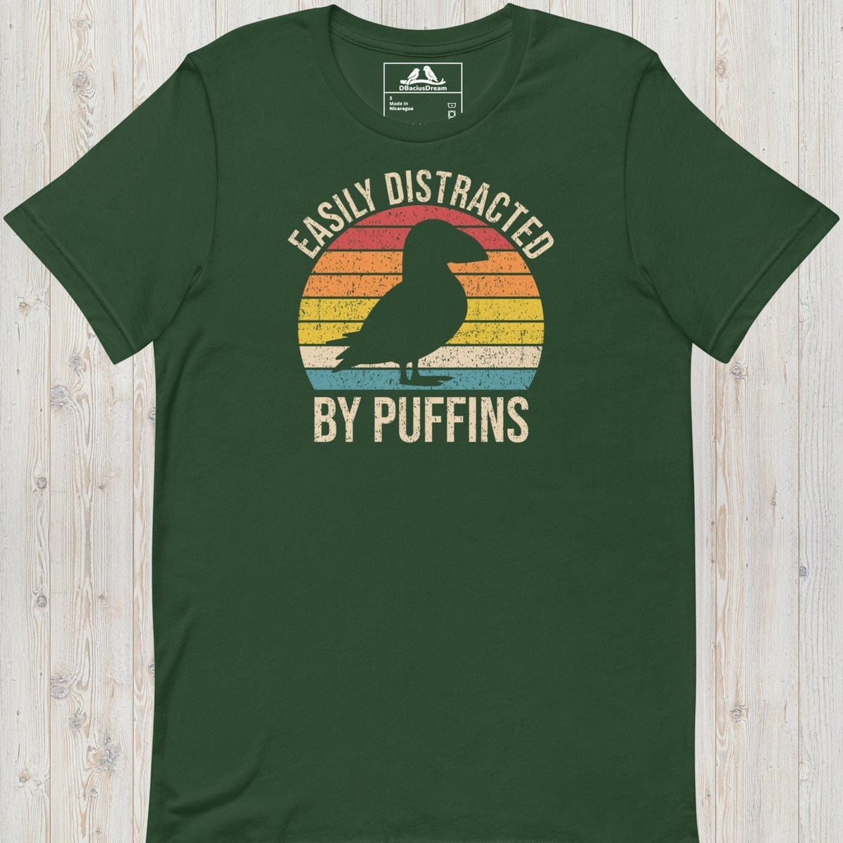 Easily Distracted By Puffins Unisex t-shirt