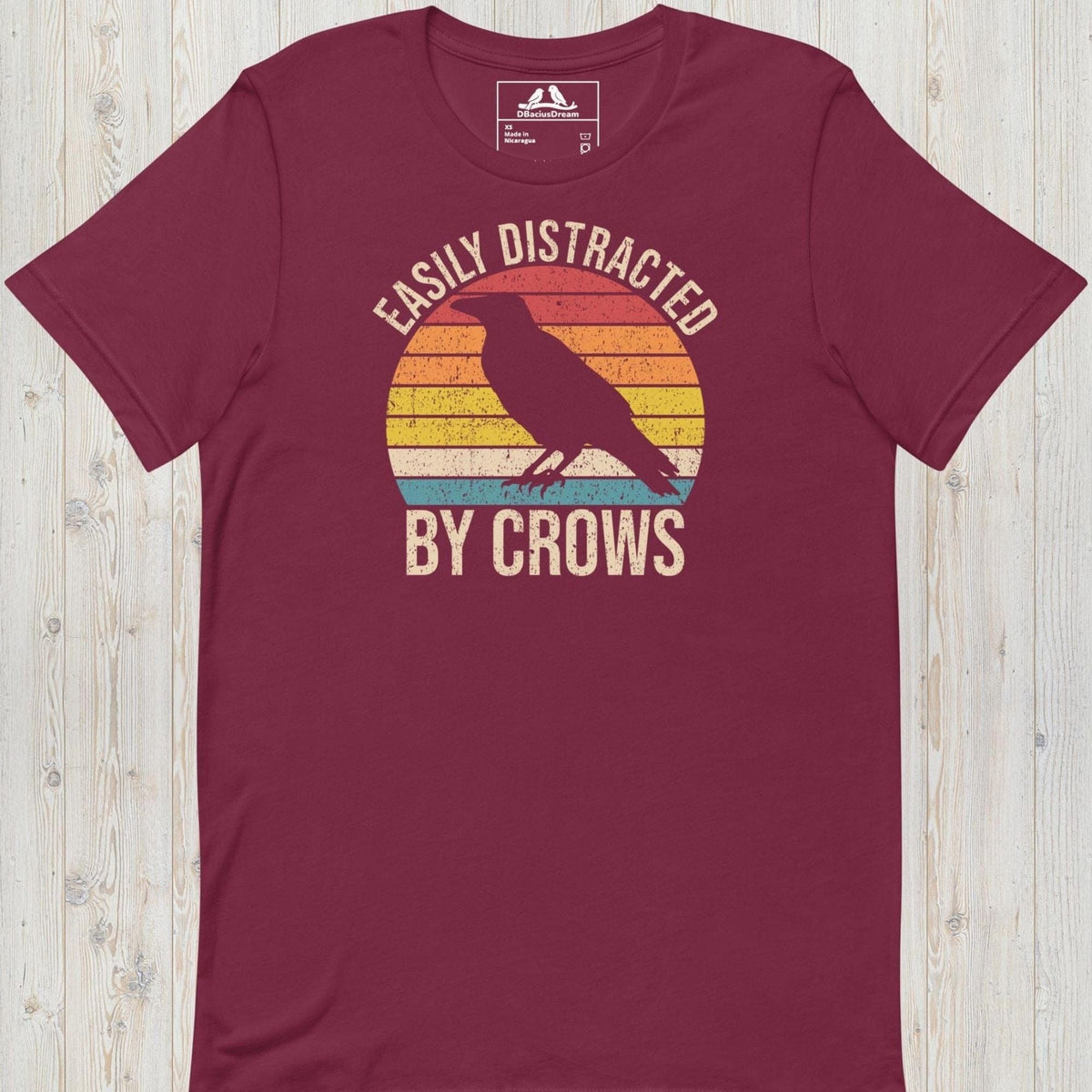 Easily Distracted By Crows Unisex t-shirt