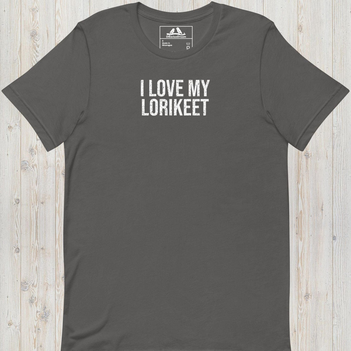I Love My Lorikeet Unisex t-shirt