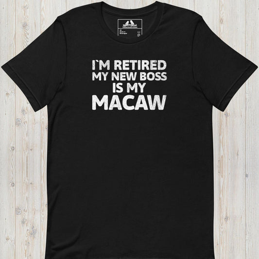 My New Boss Is My Macaw Unisex t-shirt