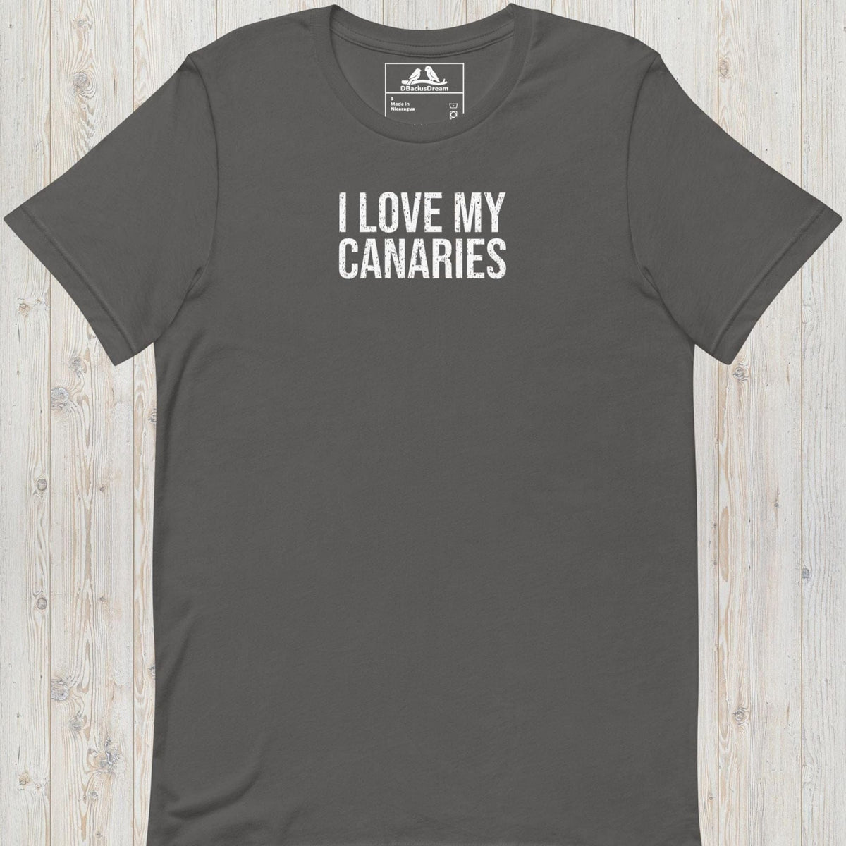 I Love My Canaries Unisex t-shirt