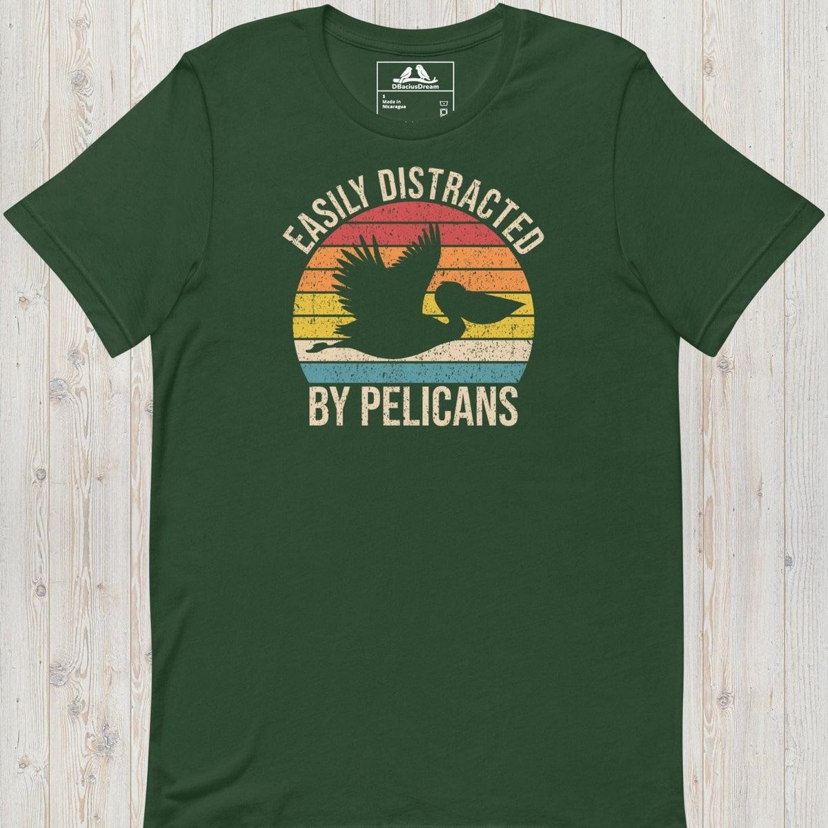 Easily  Distracted By Pelicans Unisex t-shirt