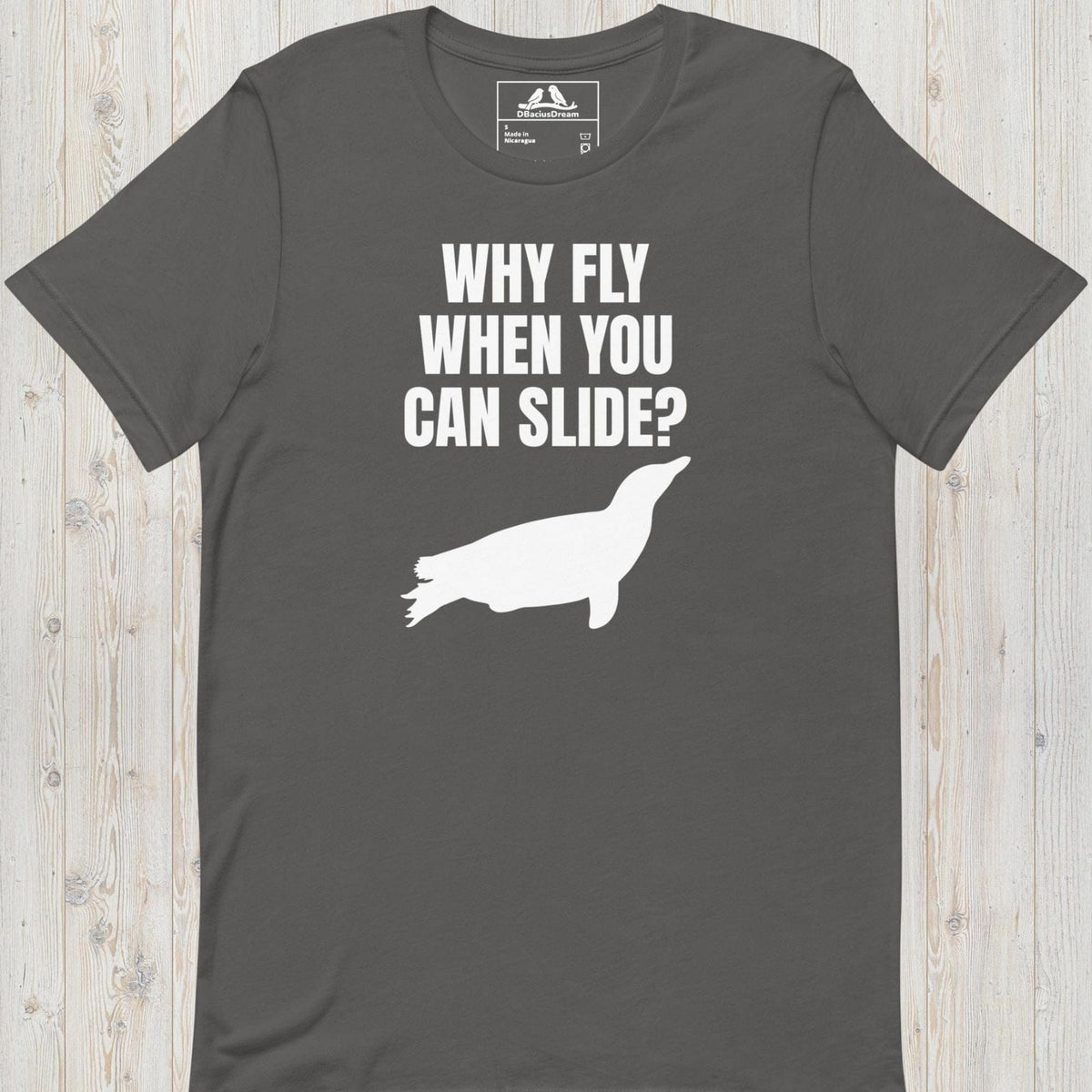 Why Fly When You Can Slide Unisex t-shirt