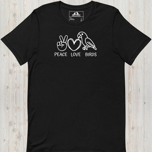 Peace Love Birds Unisex t-shirt