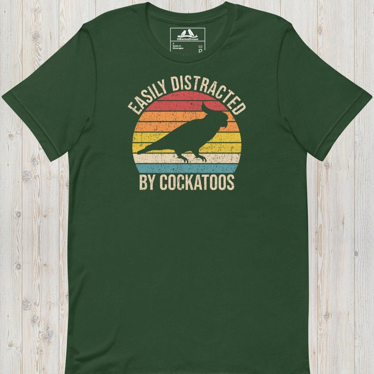 Easily Distracted By Cockatoos Unisex t-shirt