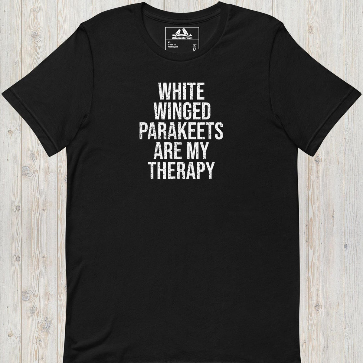 White Winged Parakeets Are My Therapy Unisex t-shirt