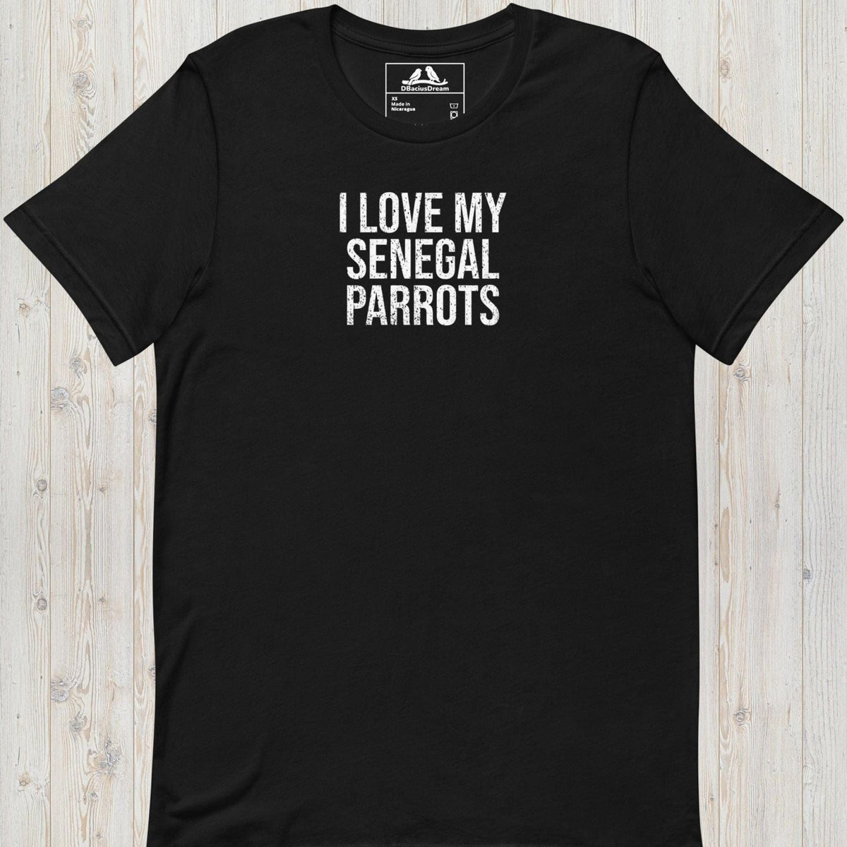 I Love My Senegal Parrots Unisex t-shirt