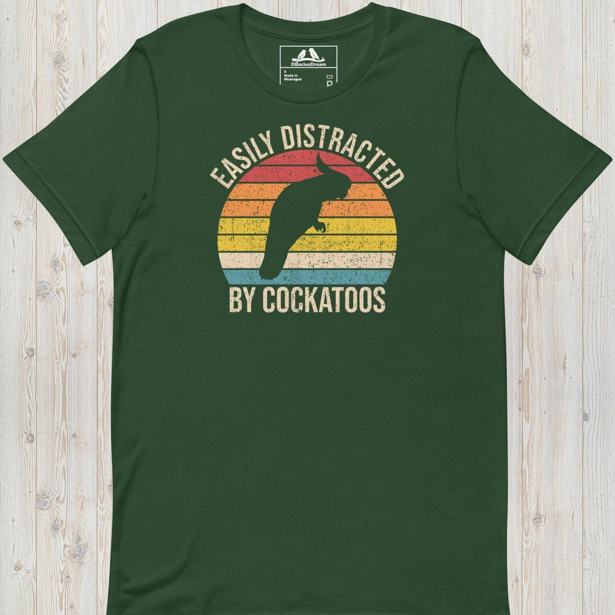 Easily Distracted By Cockatoos Unisex t-shirt