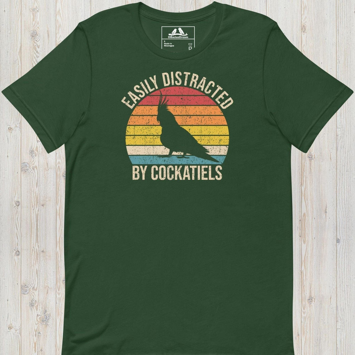 Easily Distracted By Cockatiels Unisex t-shirt