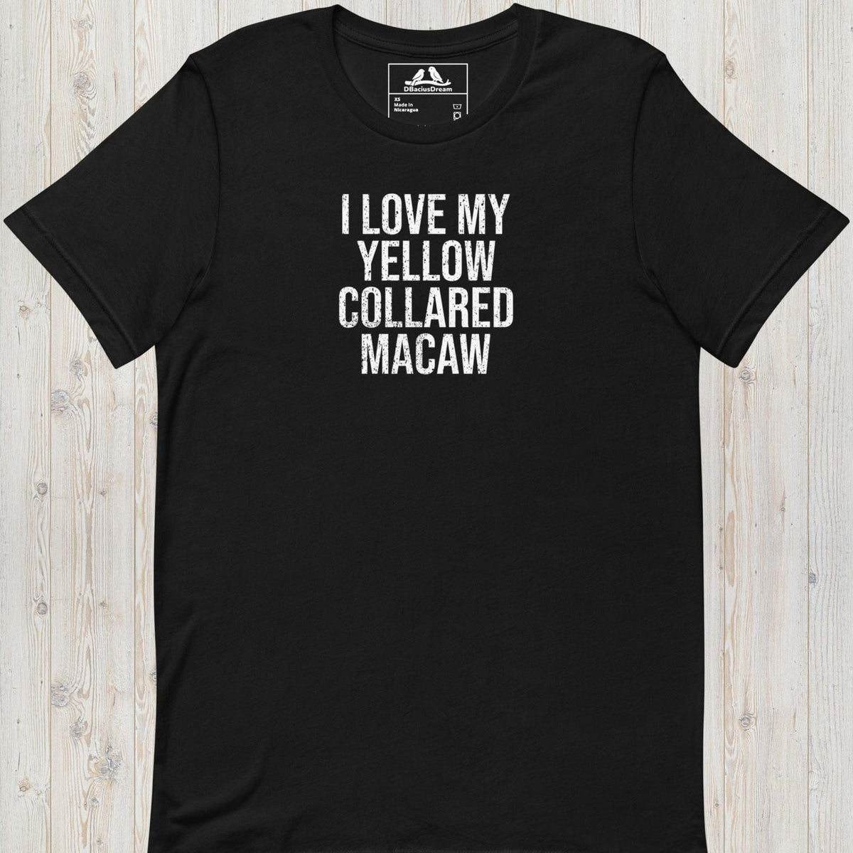 I Love My Yellow Collared Macaw Unisex t-shirt