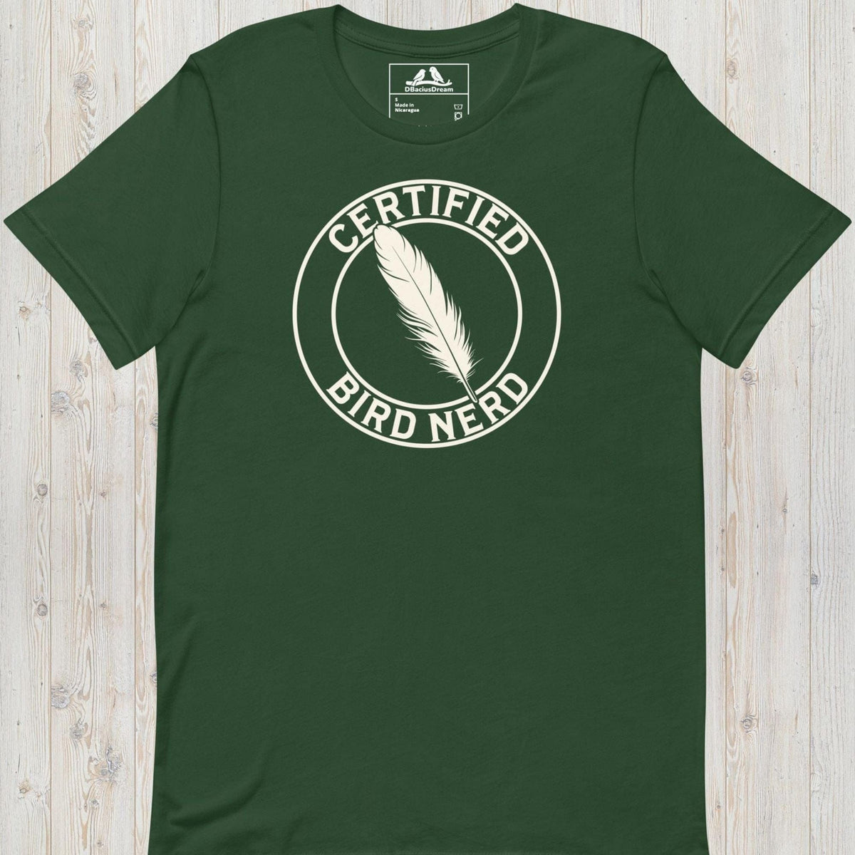 Certified Bird Nerd Unisex t-shirt