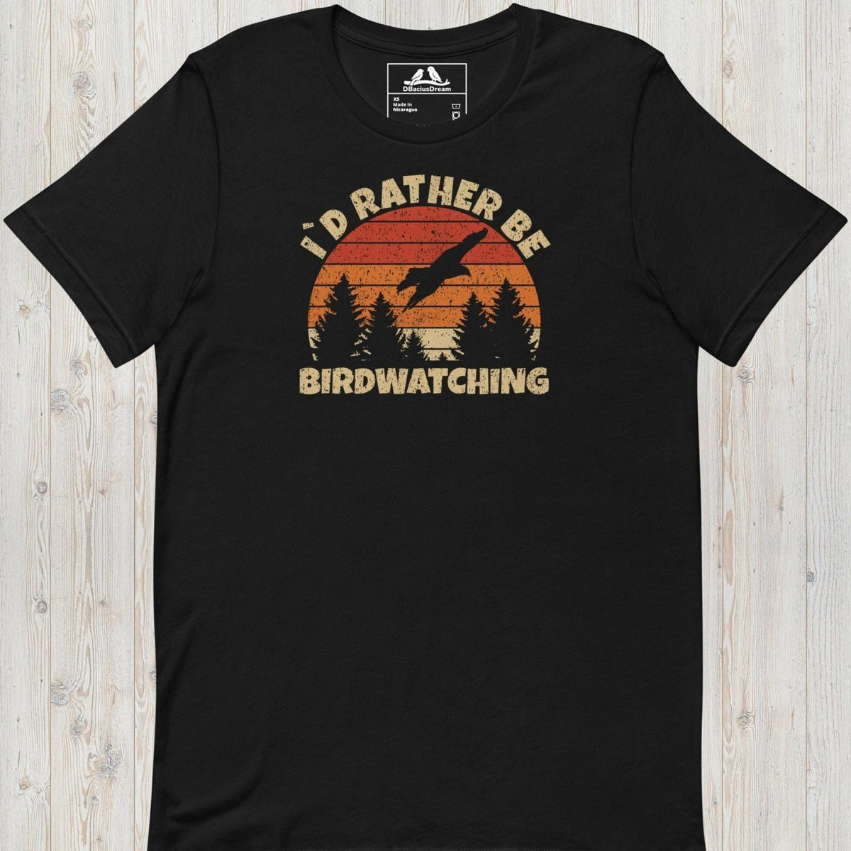 I´d Rather Be Birdwatching Unisex t-shirt
