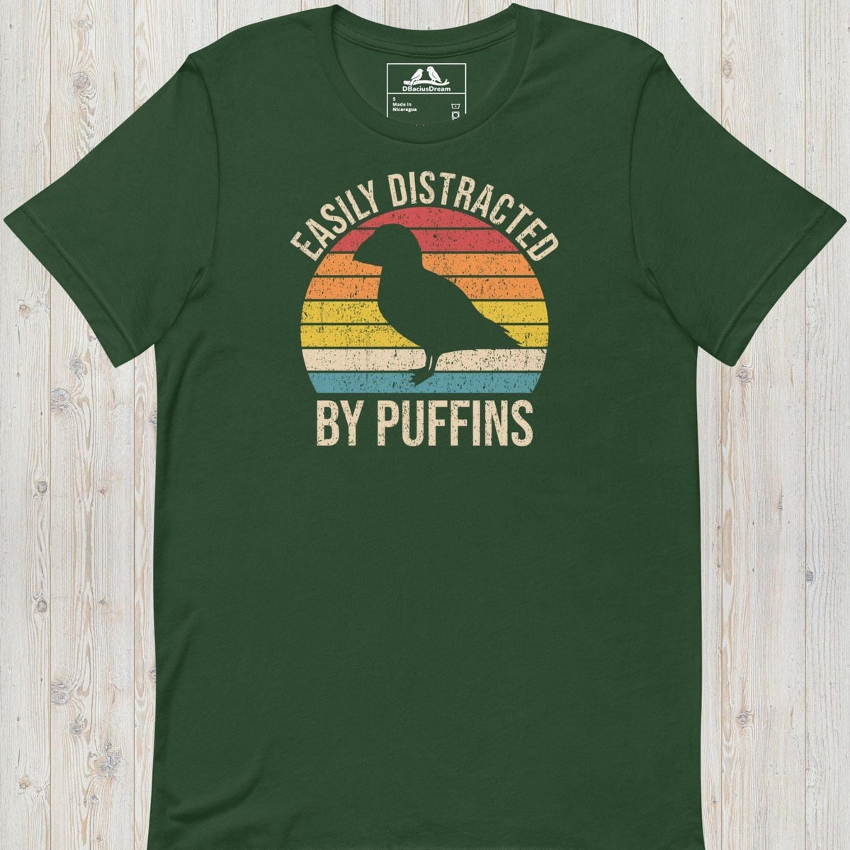 Easily Distracted By Puffins Unisex t-shirt