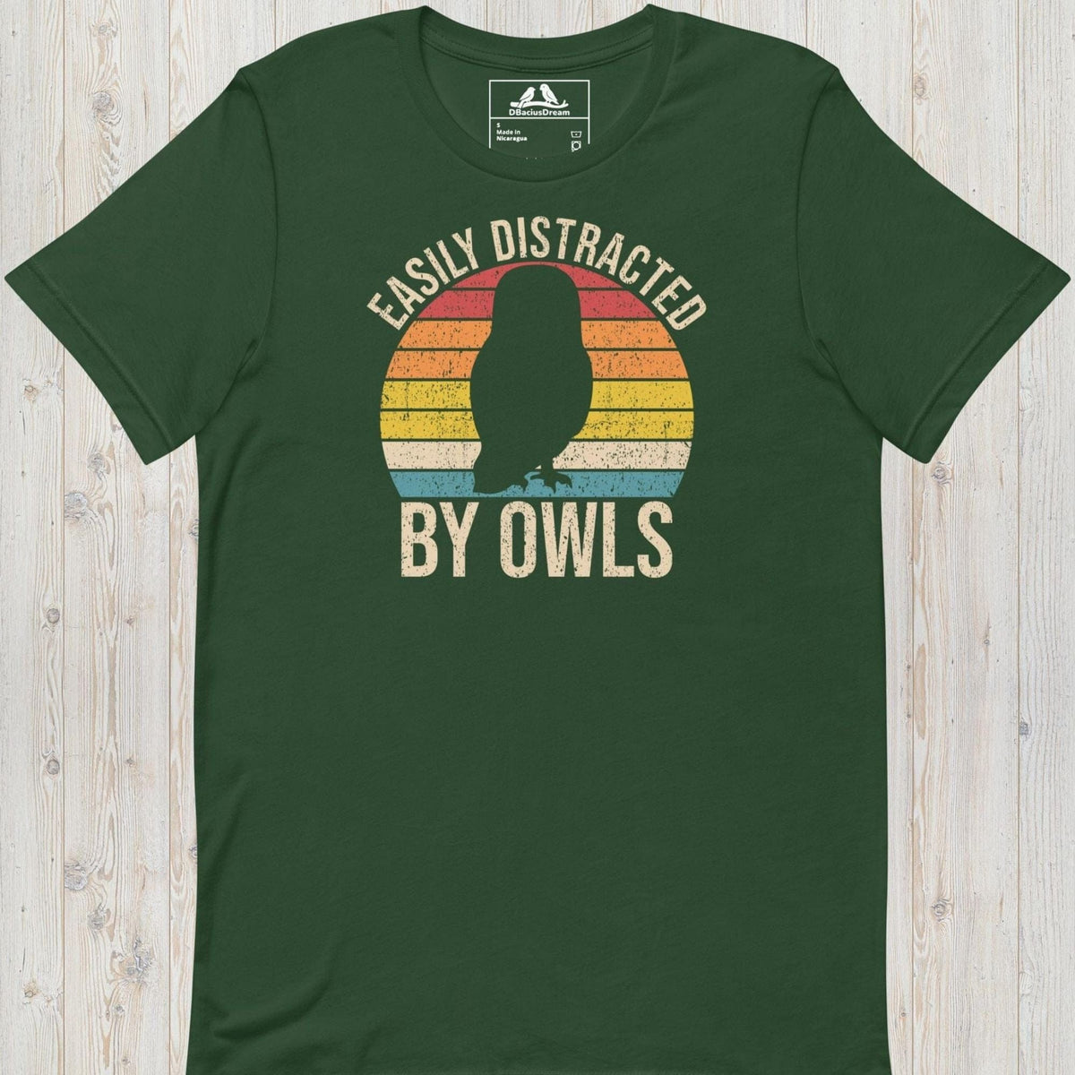 Easily Distracted By Owls Unisex t-shirt