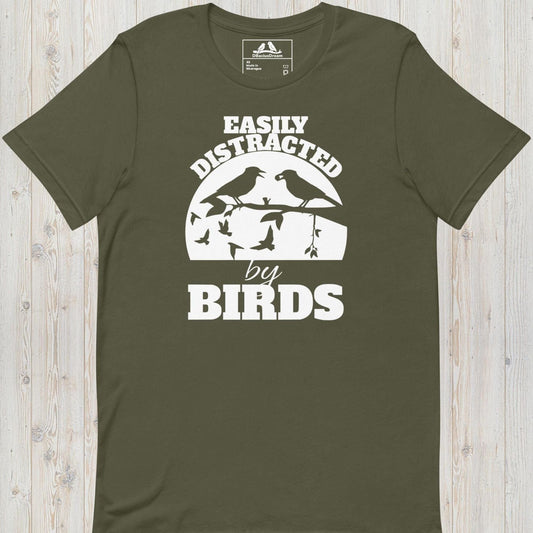 Easily Distracted By Birds Unisex t-shirt