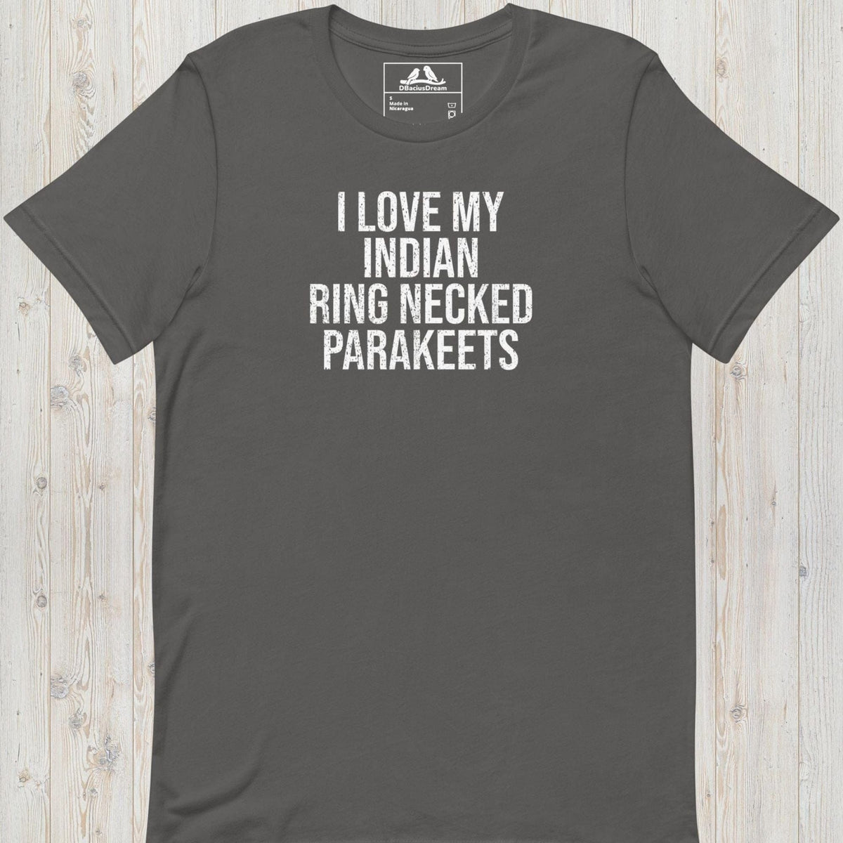 I Love My Indian Ring Necked Parakeets Unisex t-shirt