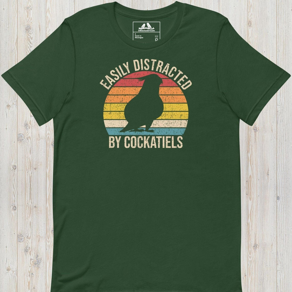 Easily Distracted By Cockatiels Unisex t-shirt