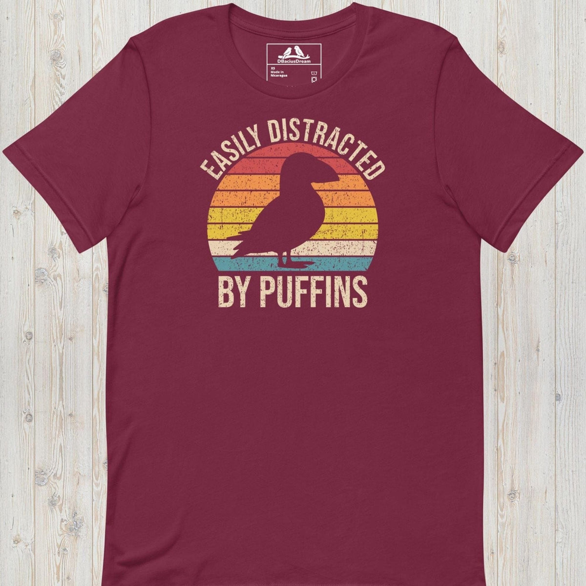 Easily Distracted By Puffins Unisex t-shirt