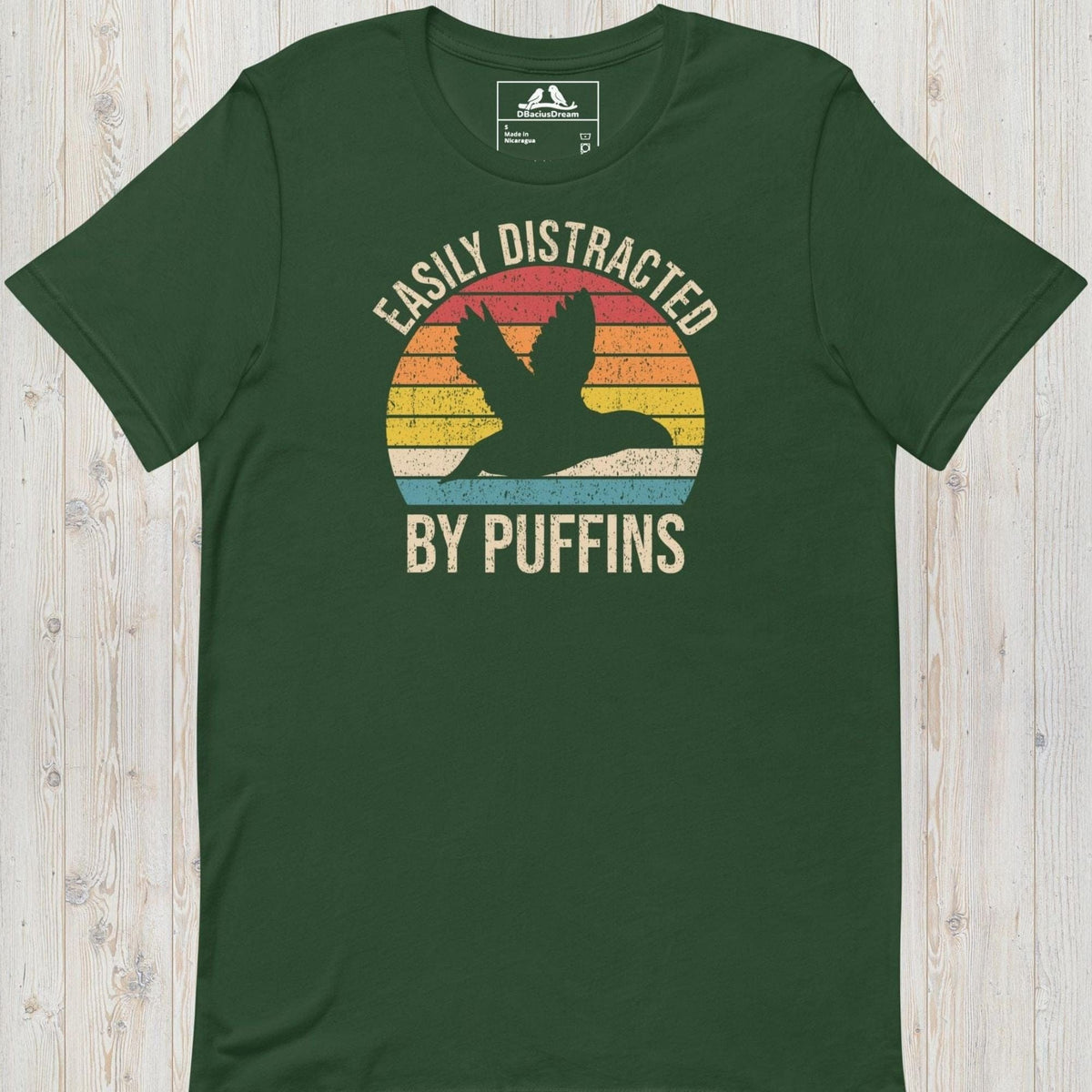 Easily Distracted By Puffins Unisex t-shirt
