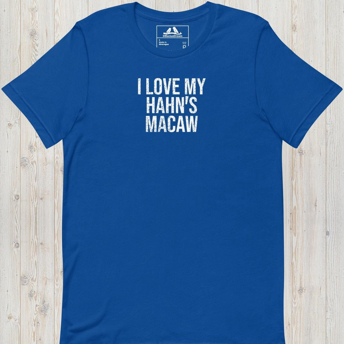 I Love My Hahn`s Macaw Unisex t-shirt