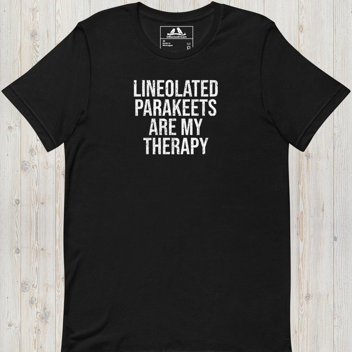 Lineolated Parakeets Are My Therapy Unisex t-shirt