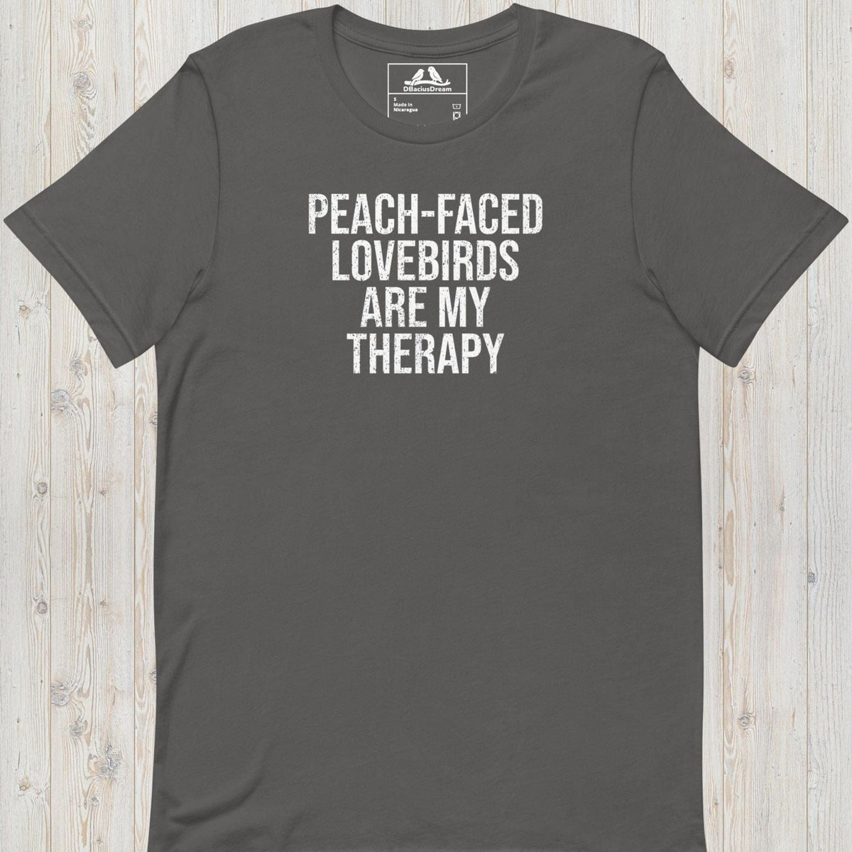Peach-Faced Lovebirds Are My Therapy Unisex t-shirt