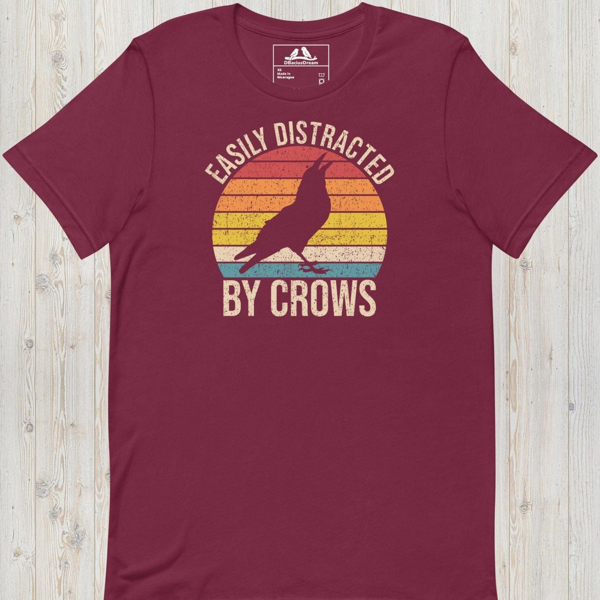 Easily Distracted By Crows Unisex t-shirt