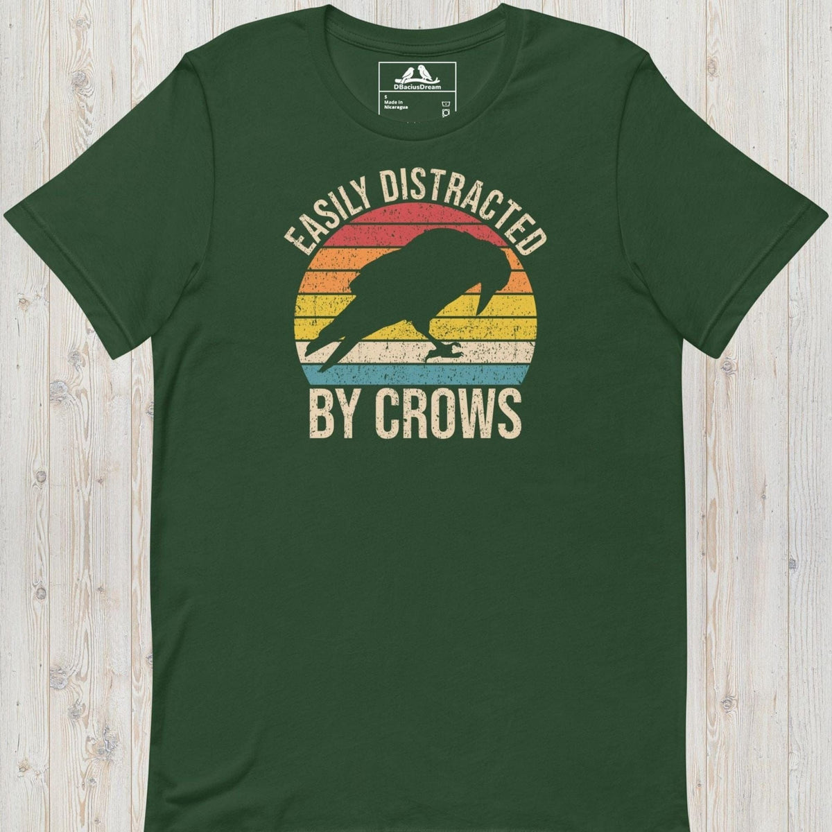 Easily Distracted By Crows Unisex t-shirt