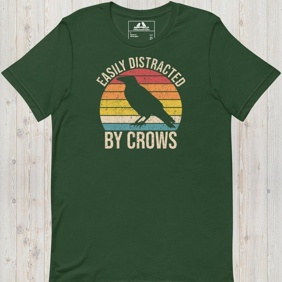 Easily Distracted By Crows Unisex t-shirt
