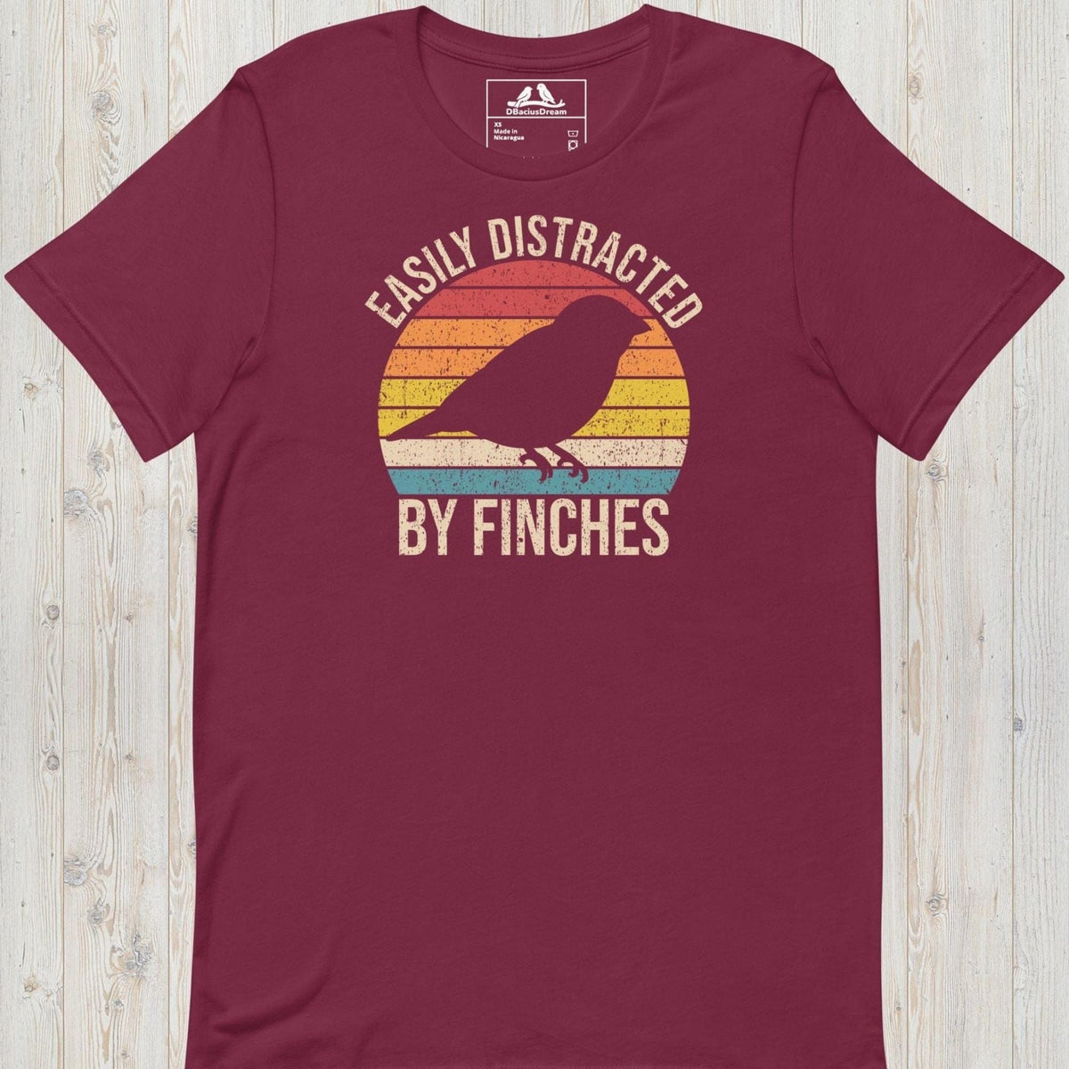 Easily Distracted By Finches Unisex t-shirt