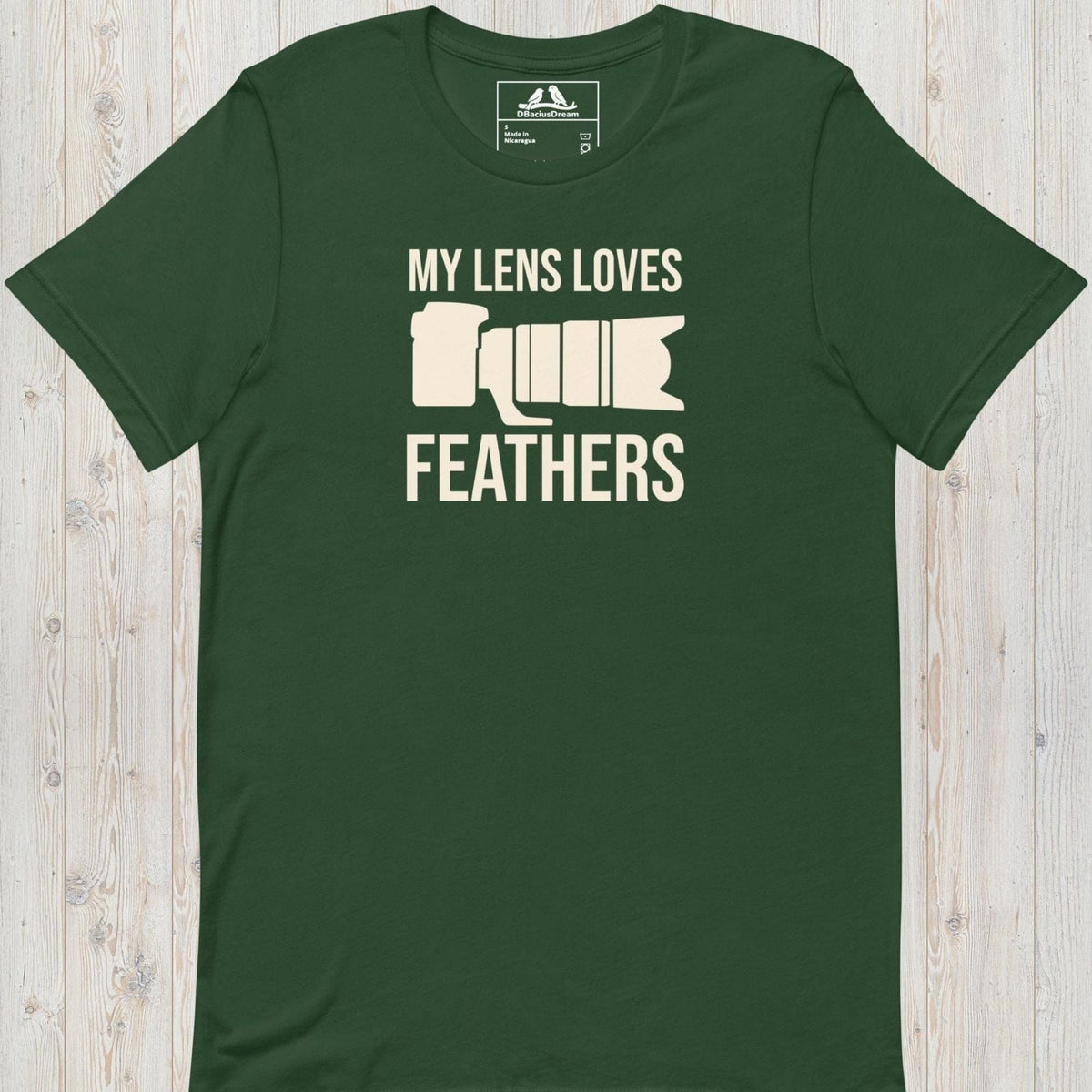 My Lens Loves Feathers Unisex t-shirt
