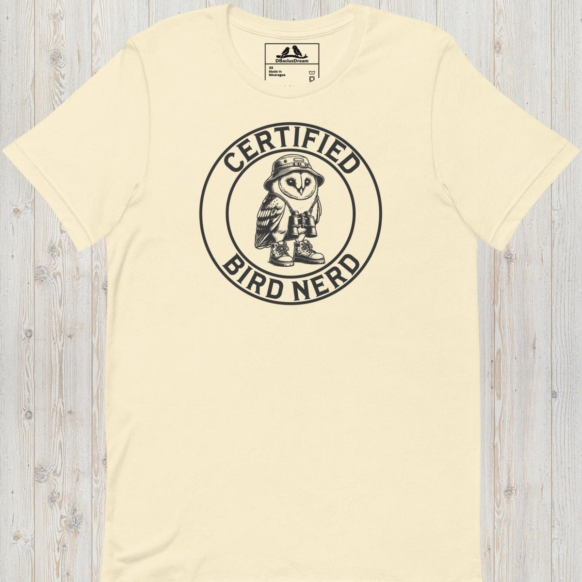 Certified Bird Nerd Unisex t-shirt
