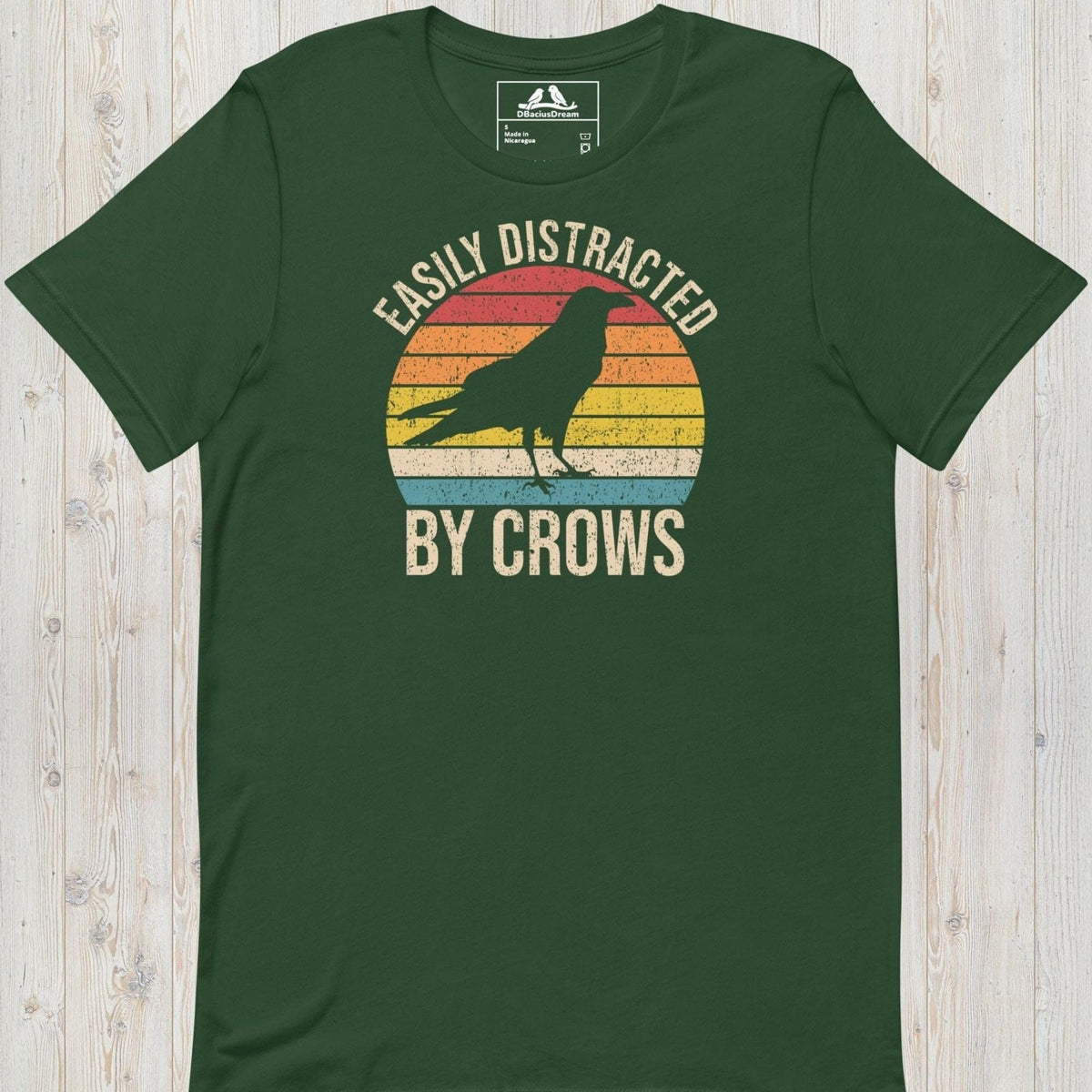 Easily Distracted By Crows Unisex t-shirt