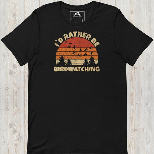 I´d Rather Be Birdwatching Unisex t-shirt