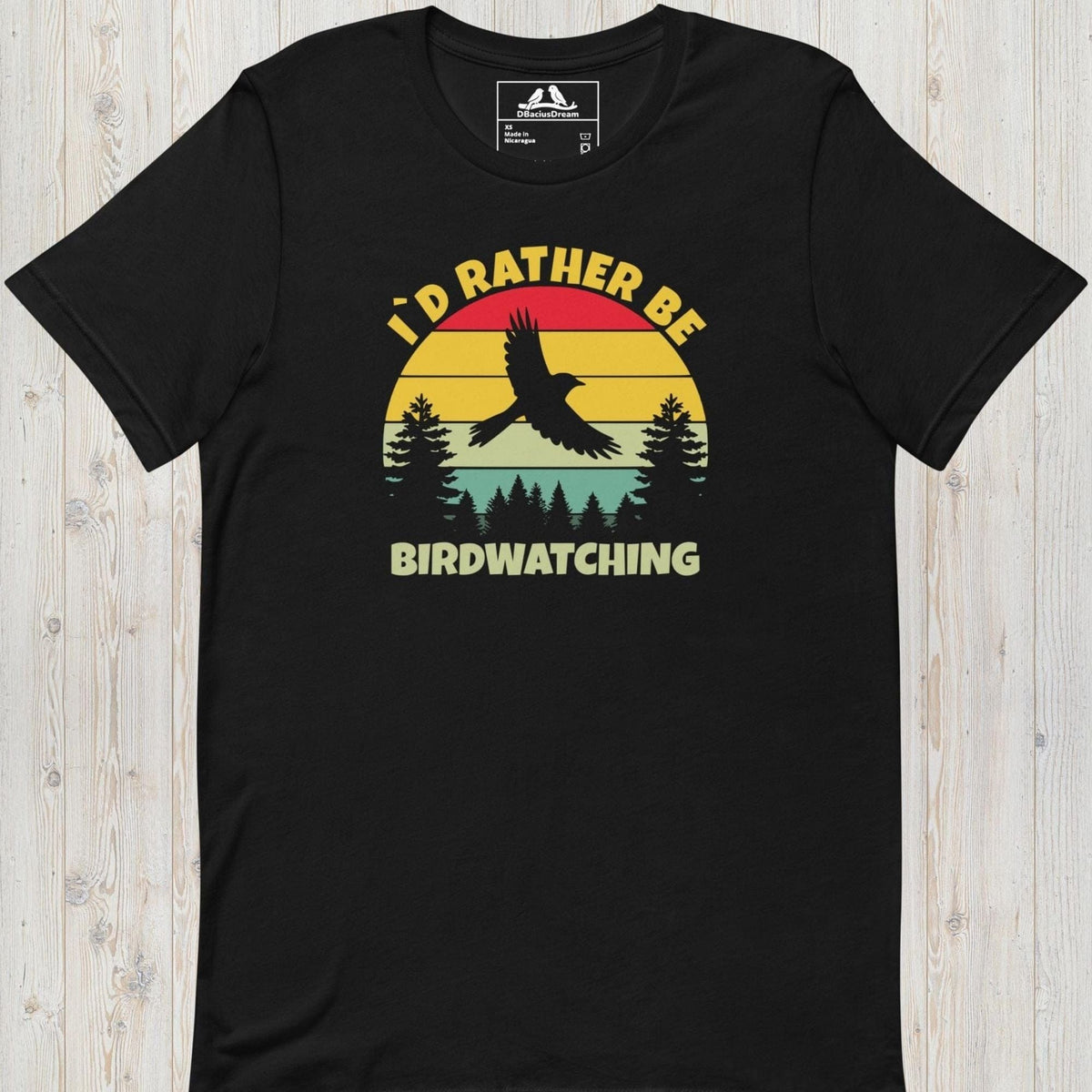 I´d Rather Be Birdwatching Unisex t-shirt