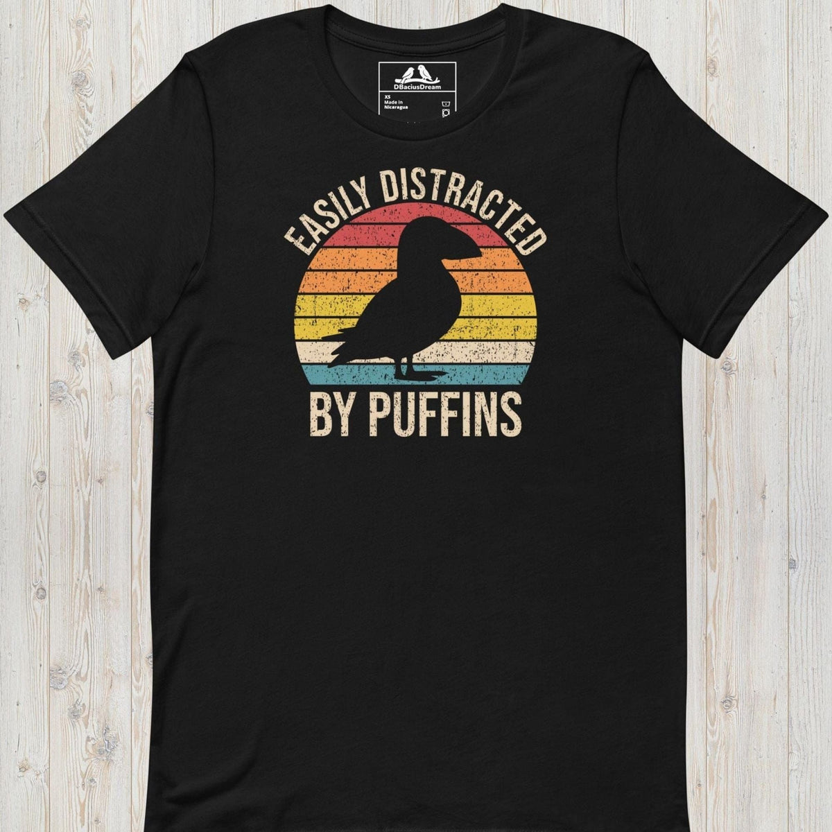 Easily Distracted By Puffins Unisex t-shirt