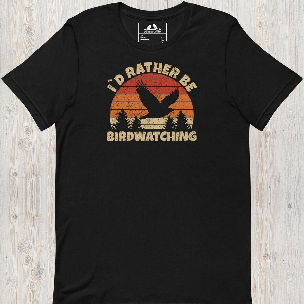 I´d Rather Be Birdwatching Unisex t-shirt