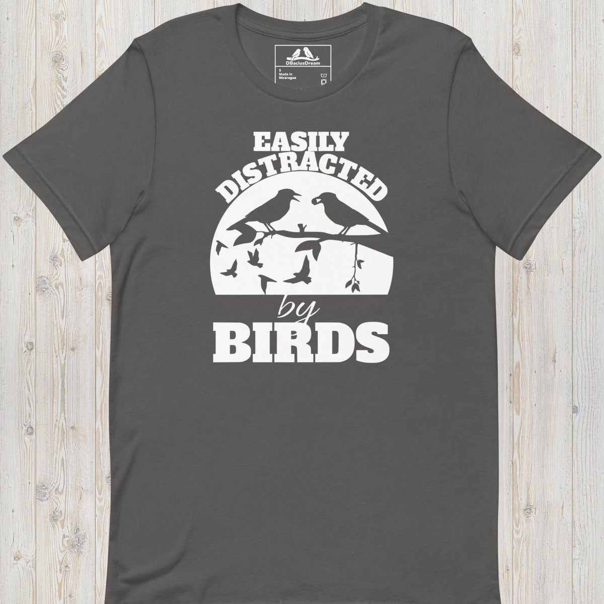 Easily Distracted By Birds Unisex t-shirt