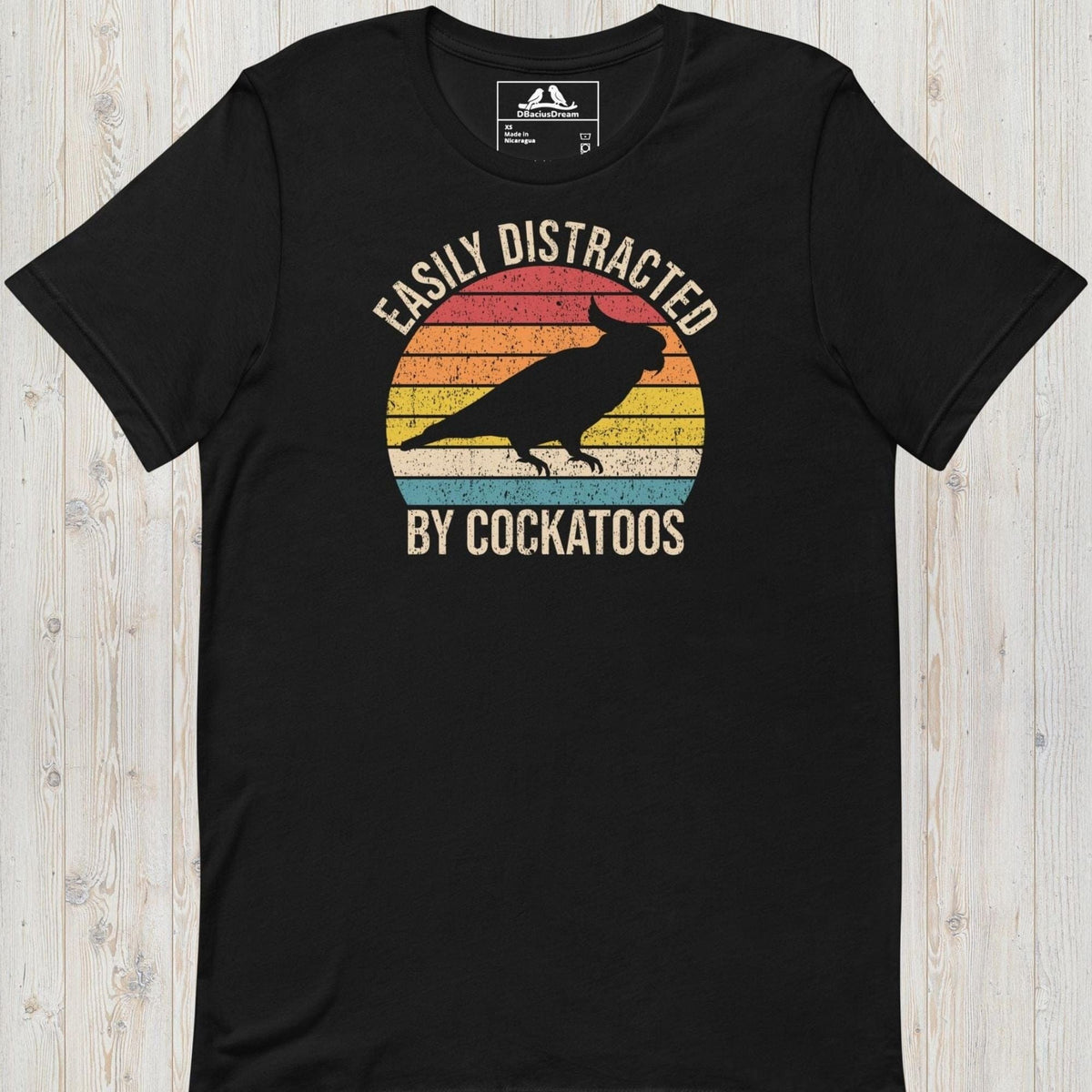 Easily Distracted By Cockatoos Unisex t-shirt