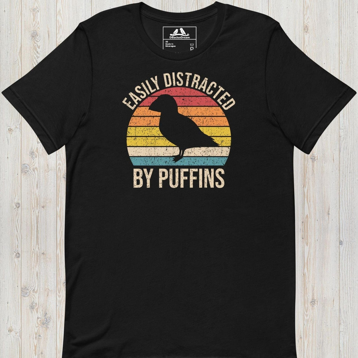 Easily Distracted By Puffins Unisex t-shirt