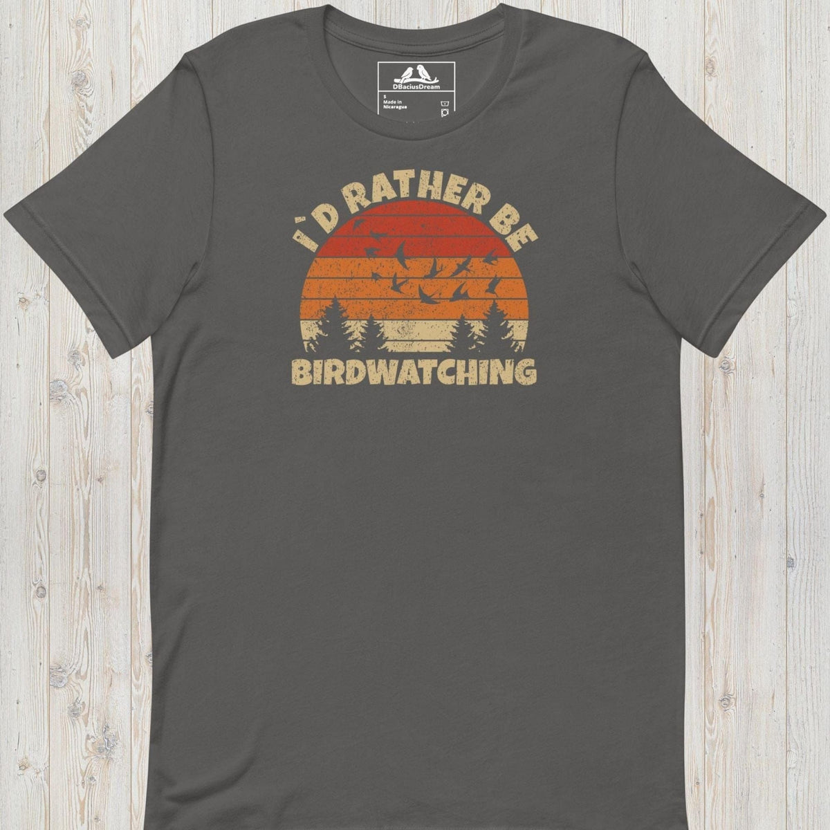 I´d Rather Be Birdwatching Unisex t-shirt