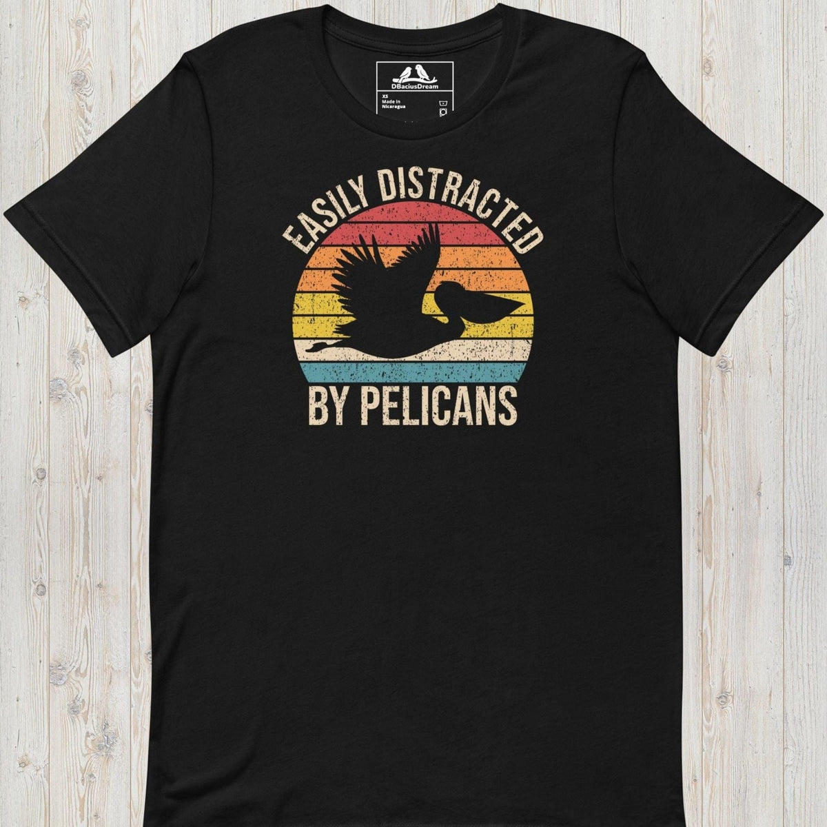 Easily  Distracted By Pelicans Unisex t-shirt