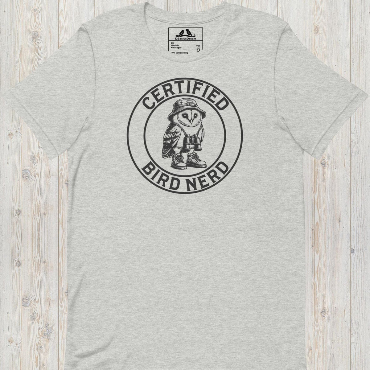 Certified Bird Nerd Unisex t-shirt