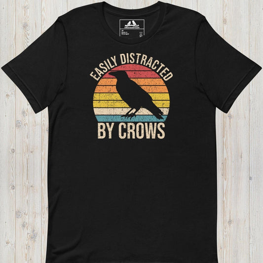 Easily Distracted By Crows Unisex t-shirt