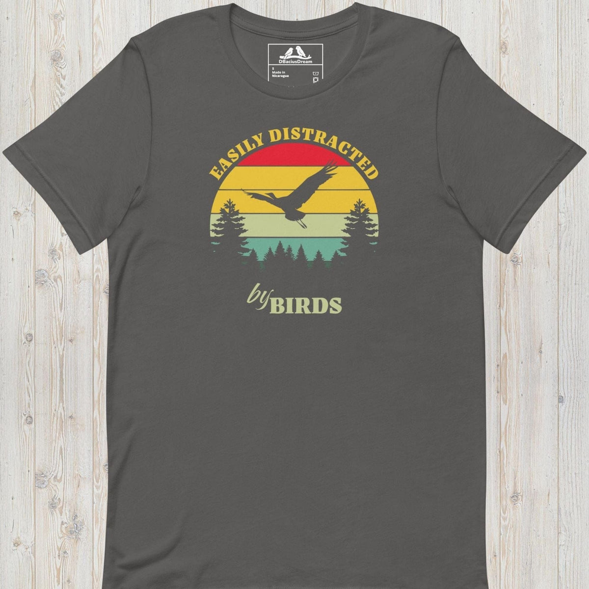 Easily Distracted By Birds Unisex t-shirt