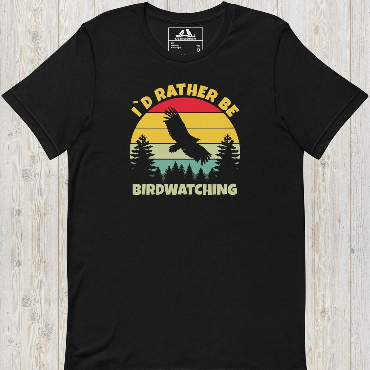 I´d Rather Be Birdwatching Unisex t-shirt