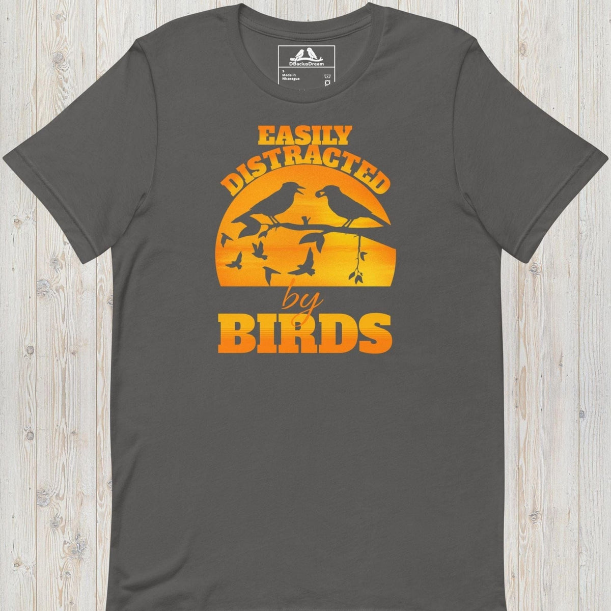 Easily Distracted By Birds Unisex t-shirt